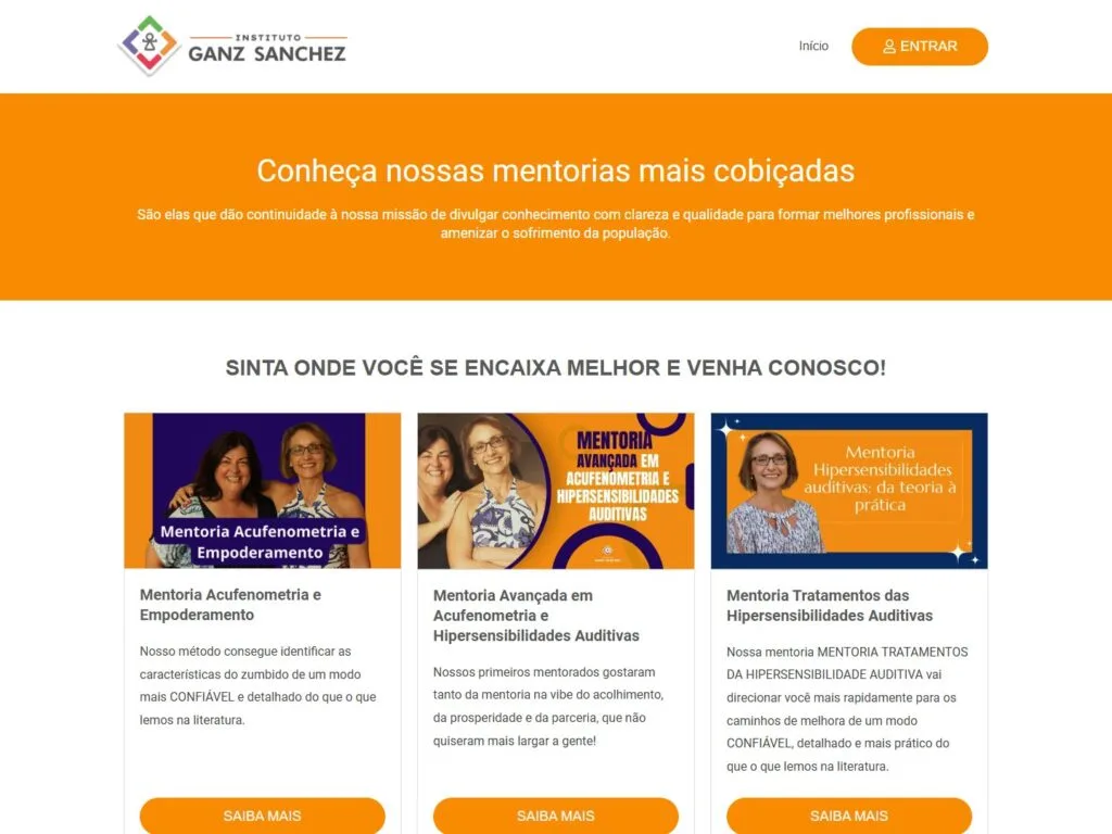 Captura do projeto Instituto Ganz Sanchez