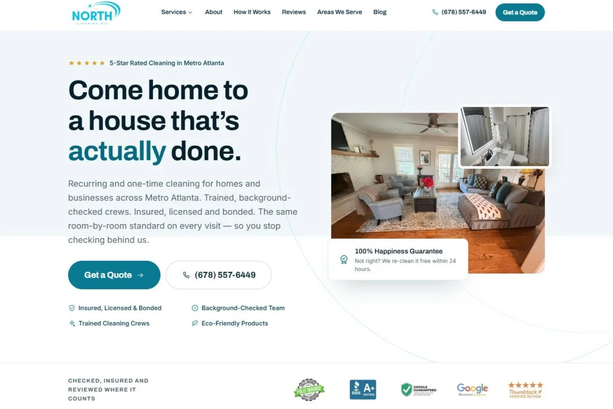 Projeto North Cleaning ATL