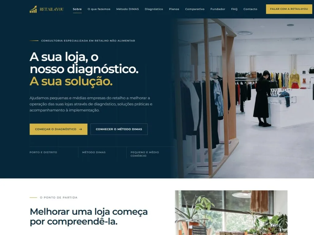 Captura do projeto RETAIL4YOU
